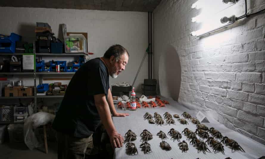 Ai Weiwei in his Berlin studio.