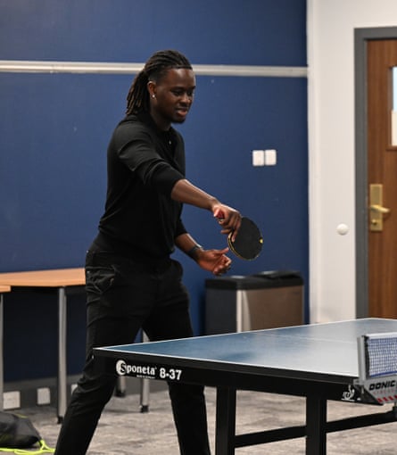 Iyiola Adebayo playing array tennis