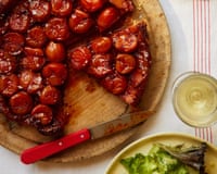 Kirk Hayworth's tomato tarte tatin.