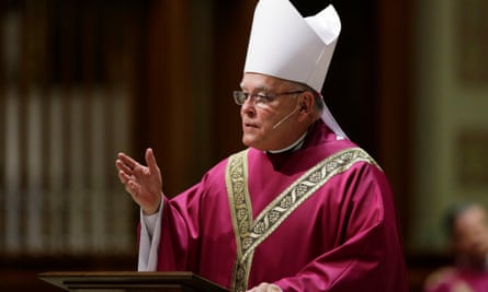 Archbishop of Philadelphia Charles Chaput celebrates mass at the Cathedral Basilica of Saints Peter and Paul in Philadelphia on 18 February 2015.