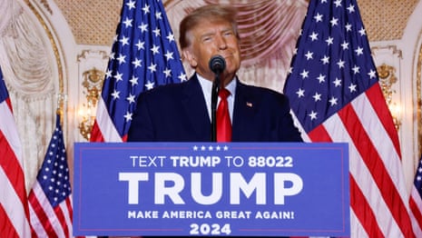 Donald Trump announces 2024 presidential run – video