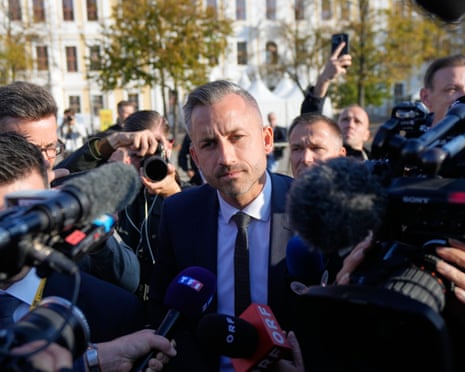 Ulrich Siegmund, leader of the far-right AfD, Alternative for Germany party in Saxony-Anhalt, arrives for the constituent session of the new elected German federal state parliament of Saxony-Anhalt in Magdeburg, Germany.