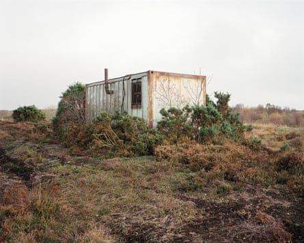 Disused Bord na Móna tea hut #2, Ballydermot Bog Group, County Offaly, 2022.