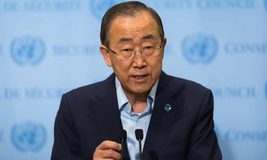 United Nations secretary general Ban Ki-moon