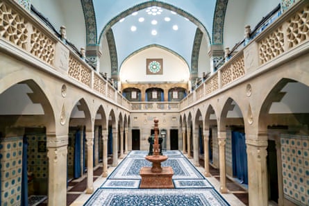 An eleborately decorated hammam