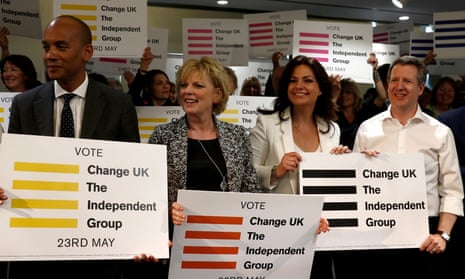 Change UK MPs at a launch event