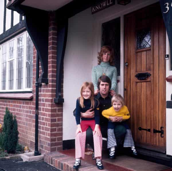 Geoff Hurst at home in 1972 with his wife Judith and daughters Joanne (then four) and Claire (seven).