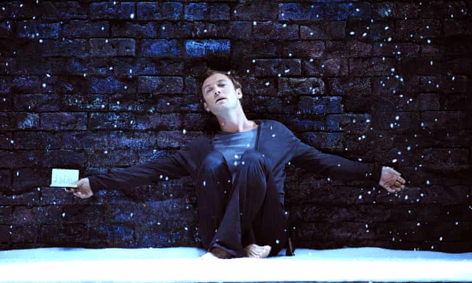 Jude Law as Hamlet at Wyndhams Theatre, London.