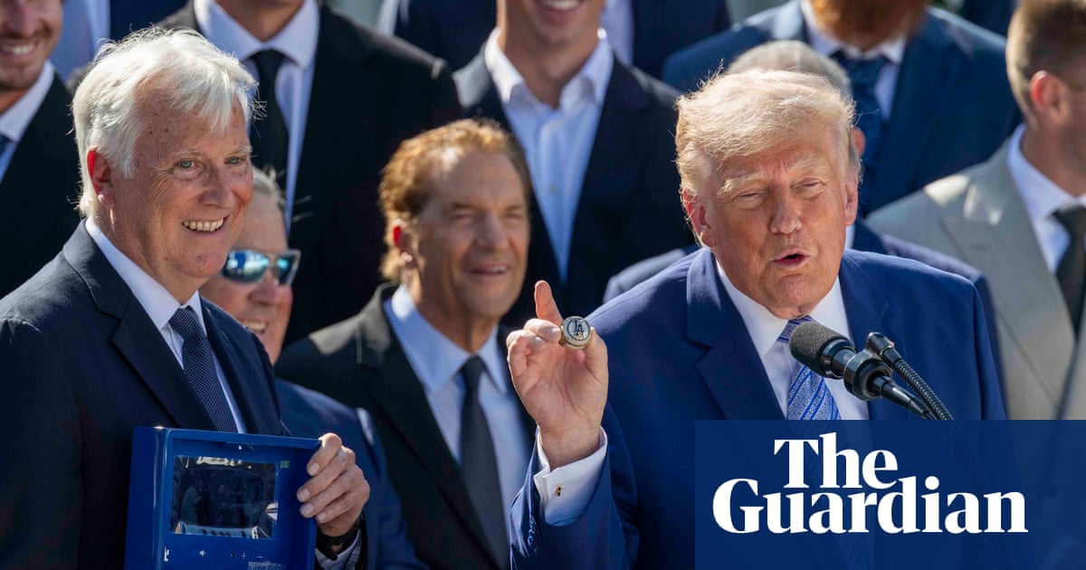 Trump hosts champion Dodgers at White House as some players stay away