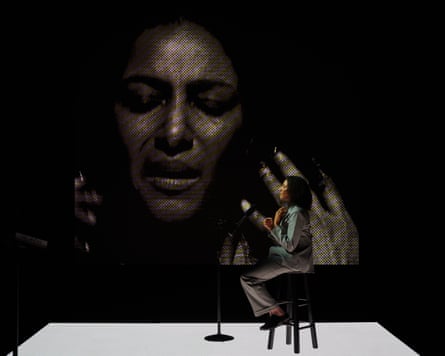 Woman on stage