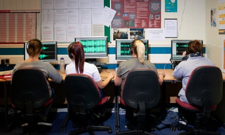 Inmates at HMP Styal in Cheshire on a radio course.