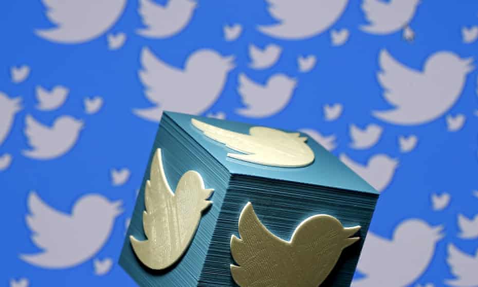 A 3D-printed Twitter logo