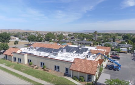 Hospitals are large energy consumers and stand to gain the most from a shift to solar power, according to research. The San Benito clinic, pictured, is nearly 100% solar-powered.