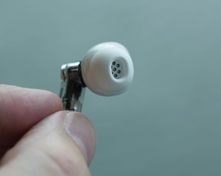 The earbud tip and speaker of the Nothing Ear 3.
