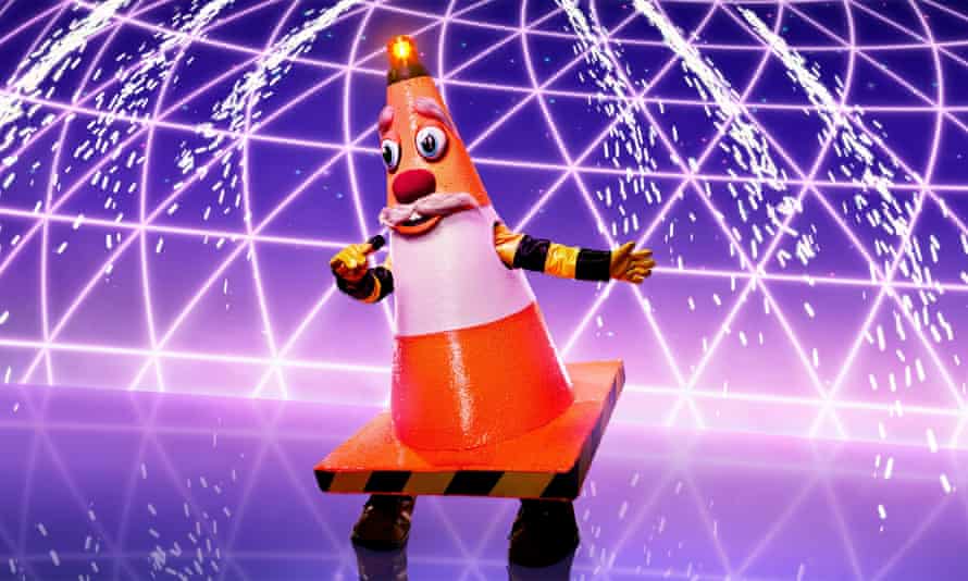 Traffic Cone on The Masked Singer, ITV.