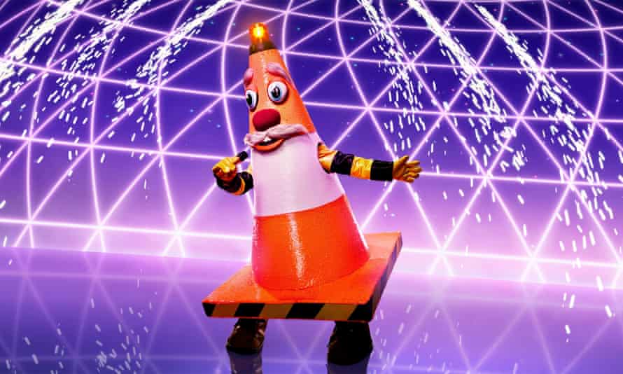 Traffic Cone on The Masked Singer, ITV.