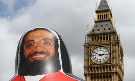 An inflatable model of Shaker Aamer in front of parliament at an Amnesty protest demanding his release. Aamer has twice been approved for release from Guantánamo.