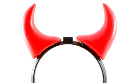 Plastic devil horns