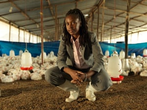 Rose Sweya, owner of Kingchick chicken farm in Kigamboni district, Dar es Salaam