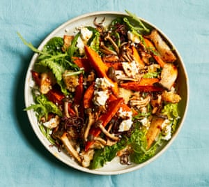 Thomasina Miers’ mushroom and sweet potato salad