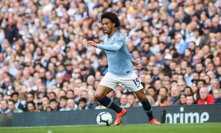 Leroy Sané scored for Manchester City as they beat Fulham 3-0 at the weekend.