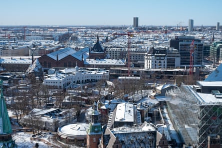 Copenhagen looking towards Vesterbro area of the city.