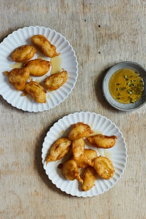 Marianna Leivaditaki’s apple fritters with thyme honey