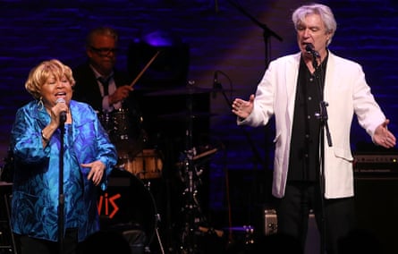 Mavis Staples and David Byrne perform at the Apollo, New York City, 2019.