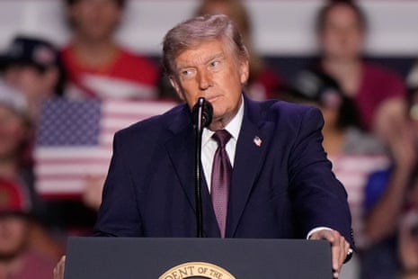Donald Trump on stage