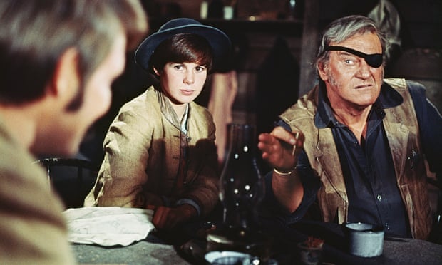 Kim Darby and John Wayne in True Grit. Wayne called Marguerite Roberts’ script the best he’d ever read.