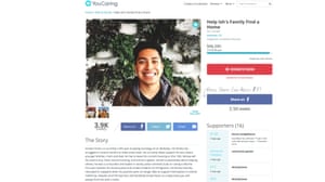 Ismael Chamu, a UC Berkeley student, was able to raise money to help find a home.