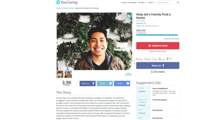 Gofundme Figures Reveal Thousands Rely On Site To Avoid Homelessness Crowdfunding The Guardian Gofundme Figures Reveal Thousands Rely On Site To Avoid Homelessness Crowdfunding The Guardian