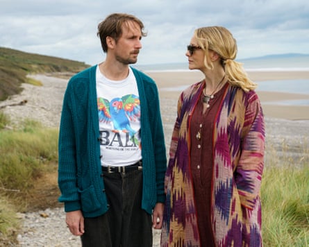 Friends reunited … Tom Basden as Herb McGwyer and Carey Mulligan as Nell Mortimer in The Ballad of Wallis Island.