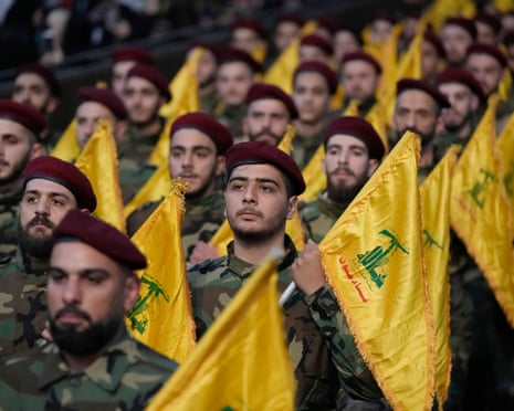Hezbollah fighters in a file image