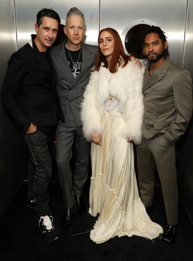 Jefferson Hack with Noomi Rapace, Nabil Elderkin (left) and Miguel (right).