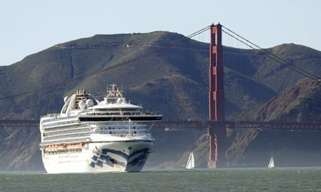 a cruise ship held off San Francisco