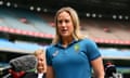 Ellyse Perry speaks to media at the MCG