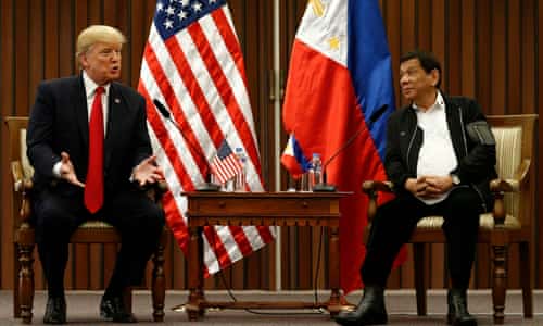 Trump hails relationship with Duterte, and remains silent on human rights