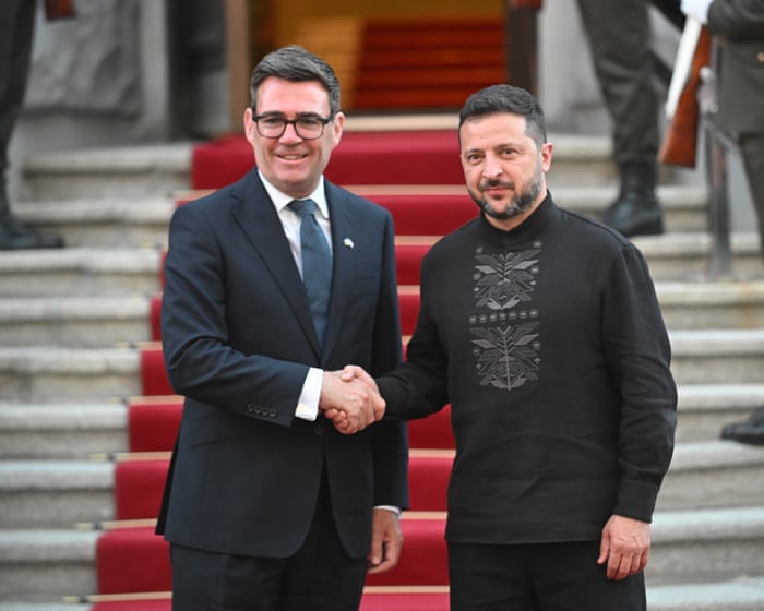 Burnham to host Zelenskyy at No 10 in show of ‘rock-solid’ support