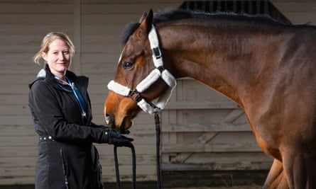 ‘It’s all about conditions and stress’: Rosie Allister with Charlie.
