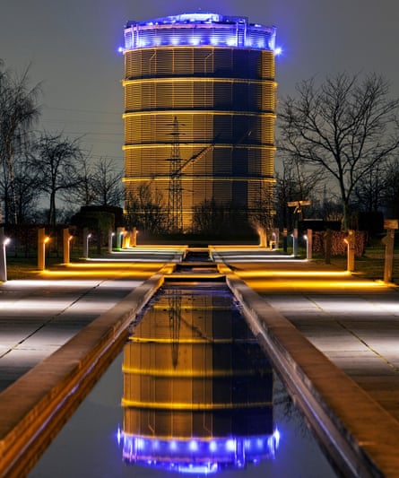 The 24-sided Oberhausen Gasometer is now an exhibition centre.