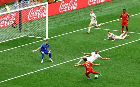 It’s a perfect start to the second half for Switzerland as Ruben Vargas slots the ball past Canada’s keeper Maxime Crepeau to open the scoring.