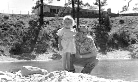 Dalton Trumbo with Mitzi on the ranch in 1948.