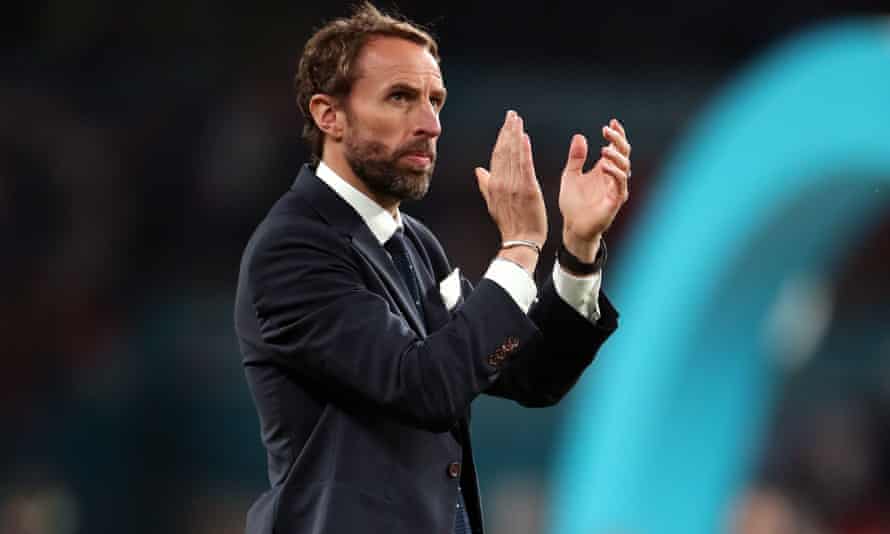 The England manager Gareth Southgate