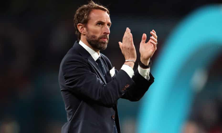 The England manager Gareth Southgate