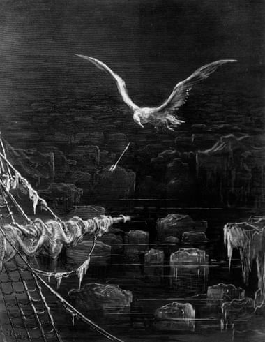 An engraving by Gustav Dore from Samuel Taylor Coleridge’s The Rime of The Ancient Mariner, circa 1850.