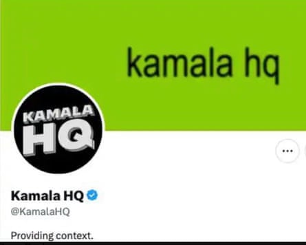 Kamala Harris’s ‘brat green’ logo on X