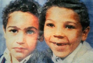 Actor and director Anthony Ekundayo Lennon as a boy, with his brother Vincent