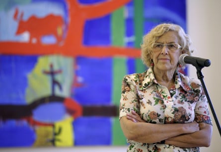 Madrid’s mayor, Manuela Carmena at the town hall.