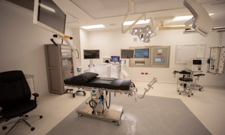 An examination room in Cleveland Clinic London